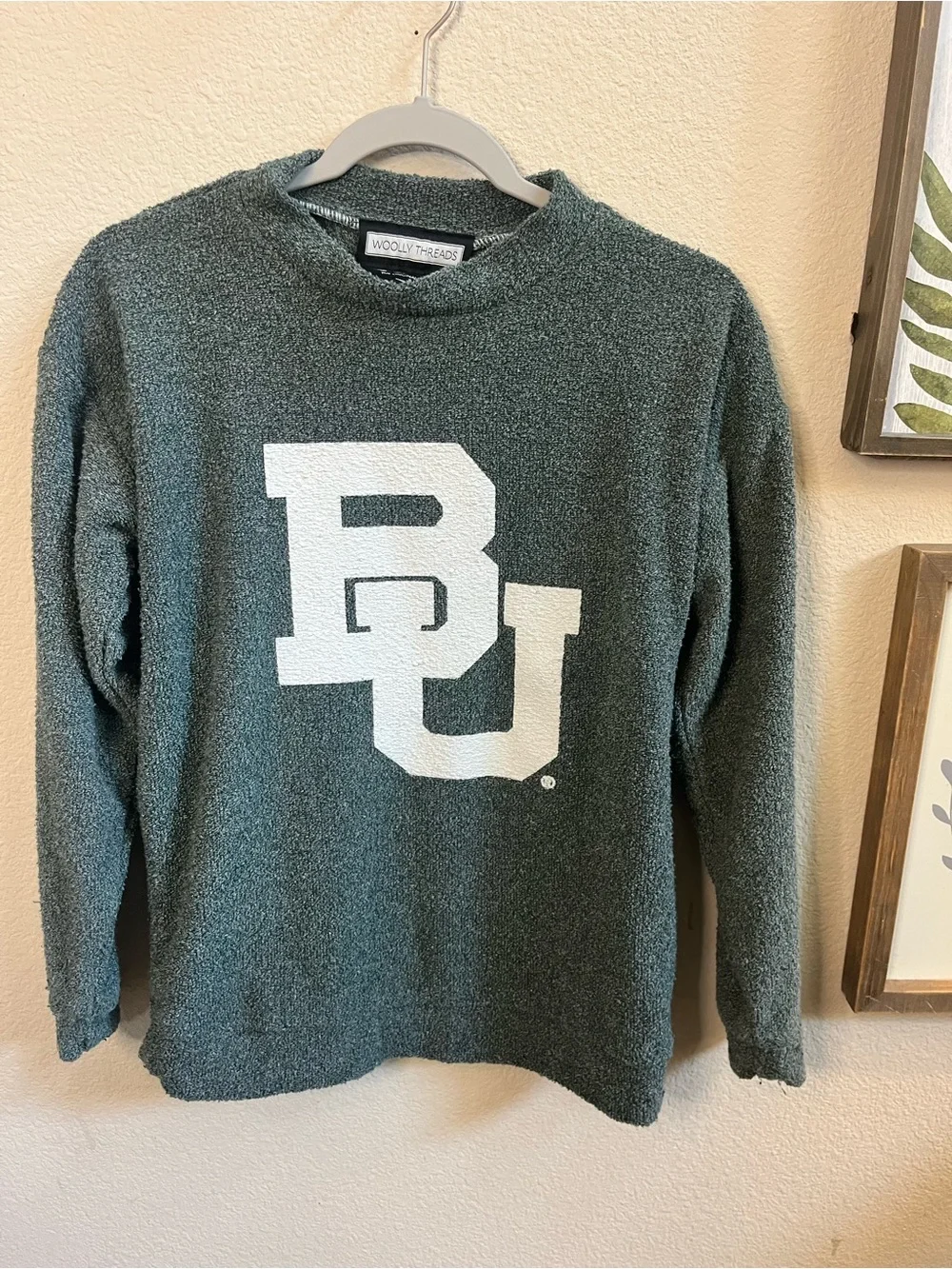 Woolly Threads Baylor University Sweatshirt - Size S